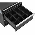 Global Industrial Divider Kit for 10inH Drawer of Modular Drawer Cabinet 30inWx27inD, Black 316083